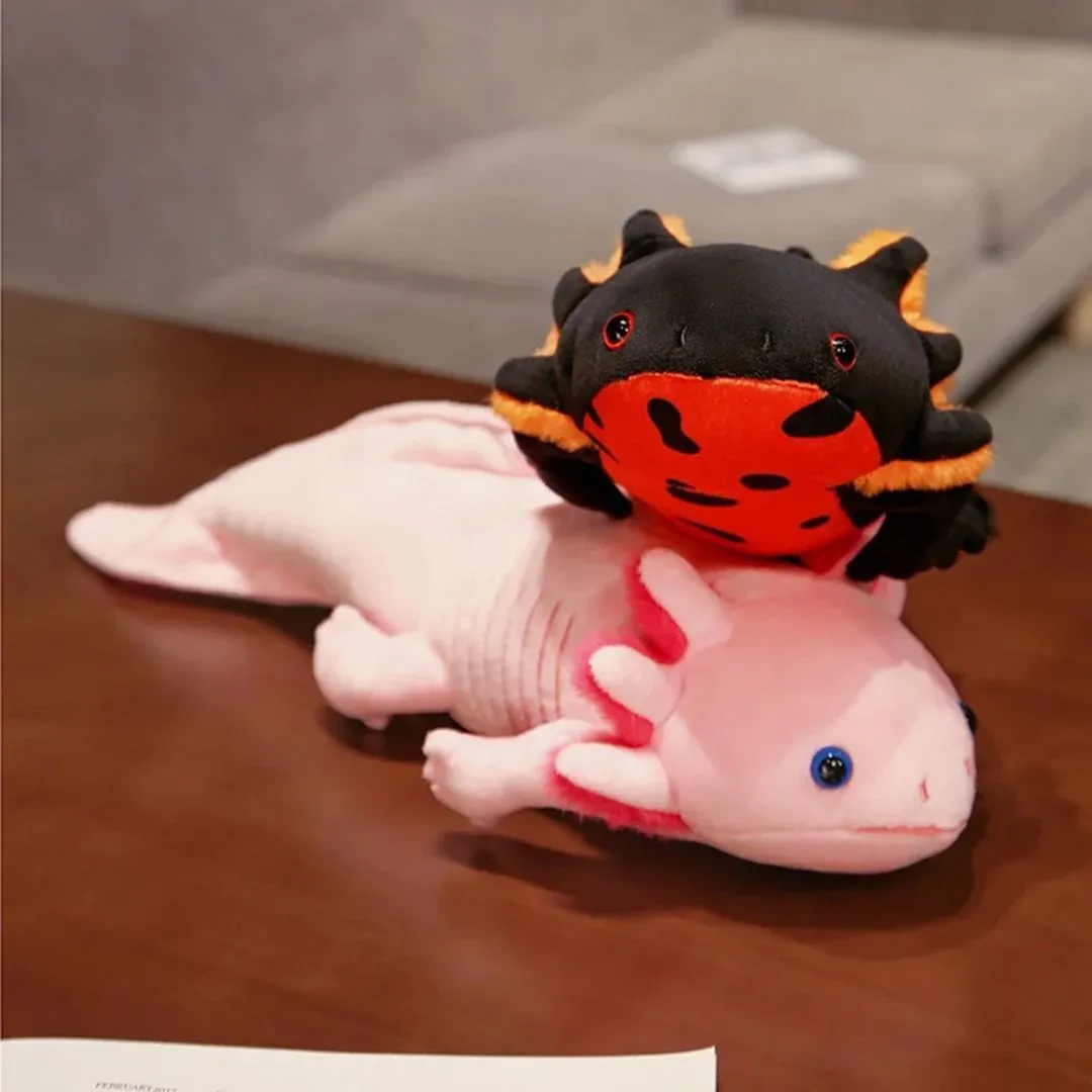 Peluche axolotl kawaii – Doudou ultra doux et réconfortant pour enfant ou déco cocooning – Image 2