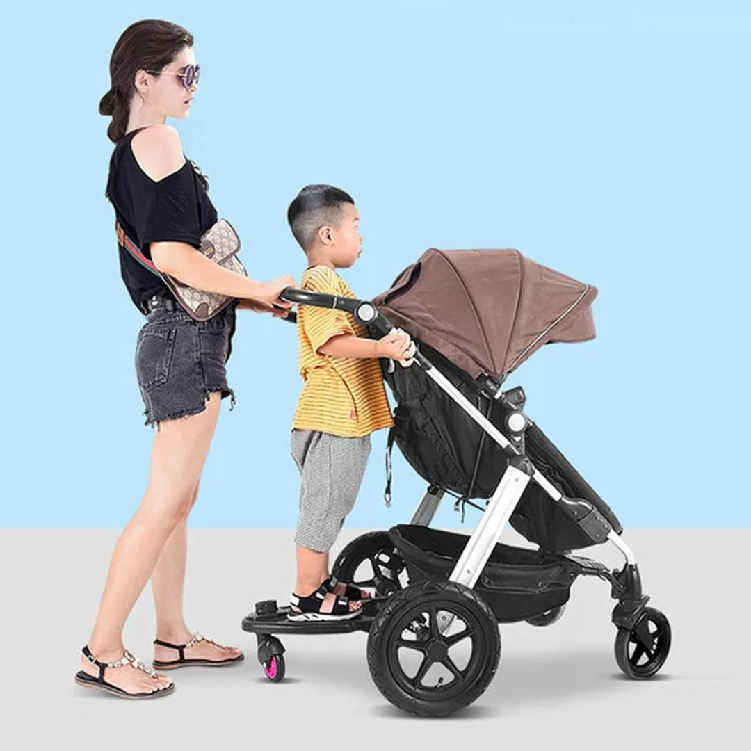 Planche poussette universelle – Solution pratique pour promener deux enfants sans effort – Compatible toutes poussettes