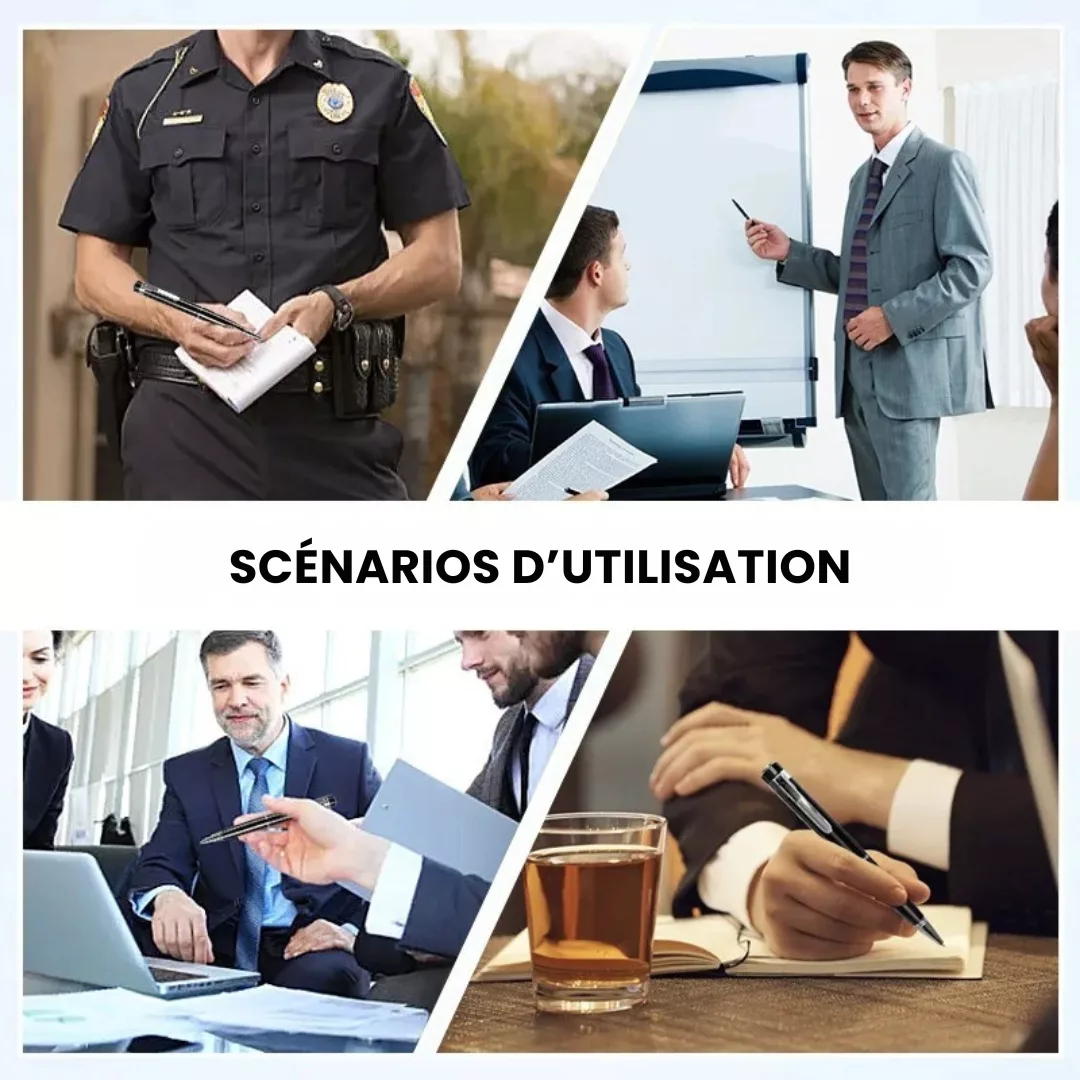 Caméra espion stylo avec enregistrement audio