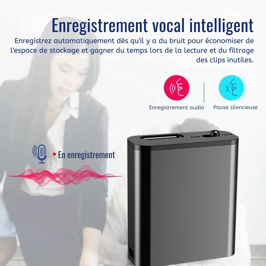 Enregistreur vocal discret dans télécommande factice – espionnage audio invisible et facile partout