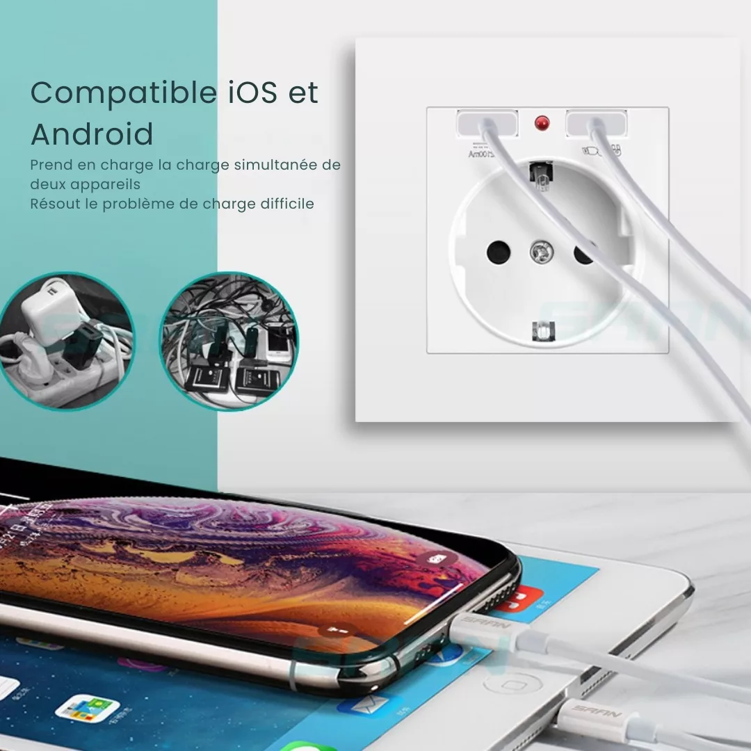 Micro espion à insérer dans prise murale