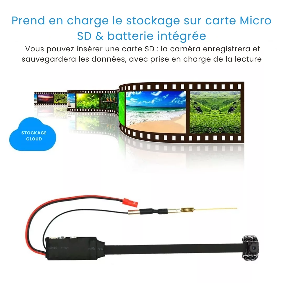 Mini caméra wifi pour boîte à lettres – Surveillance discrète à distance pour colis en toute sécurité