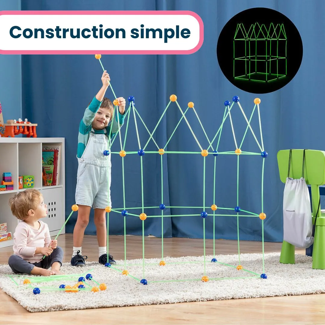 Kit de Construction Enfant – Cabane, Tente & Château Fort – Ludique & Éducatif DIY (3-8 ans) – Image 4