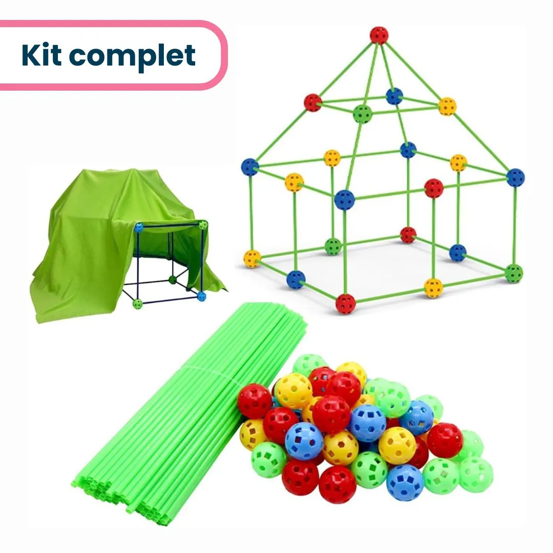 Kit de Construction Enfant – Cabane, Tente & Château Fort – Ludique & Éducatif DIY (3-8 ans) – Image 5