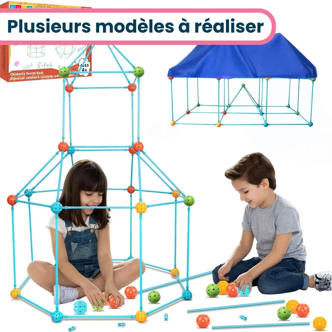Kit de Construction Enfant – Cabane, Tente & Château Fort – Ludique & Éducatif DIY (3-8 ans) – Image 7