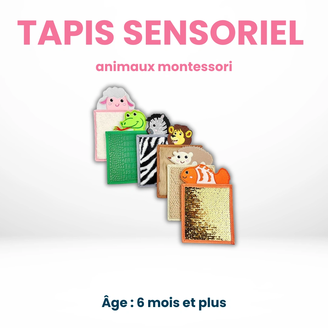 Tapis Sensoriel Animaux Montessori