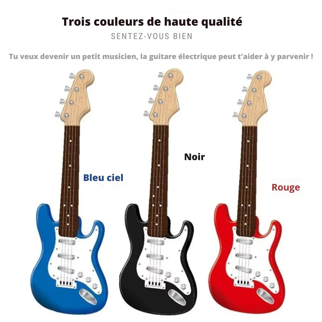 Guitare electrique enfant – Instrument débutant idéal pour éveil musical et apprentissage facile – Image 3