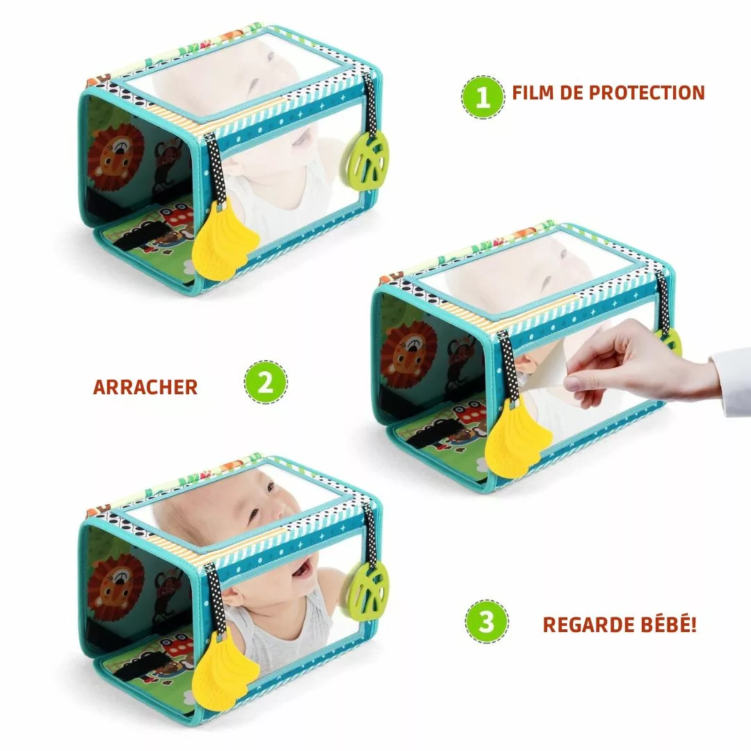Livre sensoriel bébé – Eveil Montessori tout en douceur – Stimule les sens et la motricité dès 6 mois – Image 6