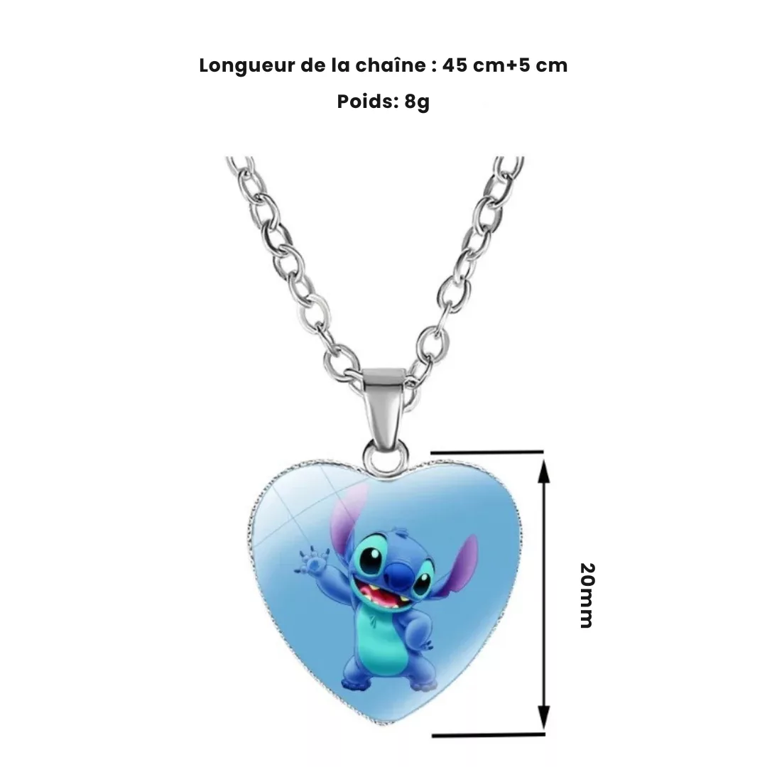Collier stitch – Bijou mignon et tendance pour fans de Disney – Cadeau parfait pour enfants et adultes – Image 3