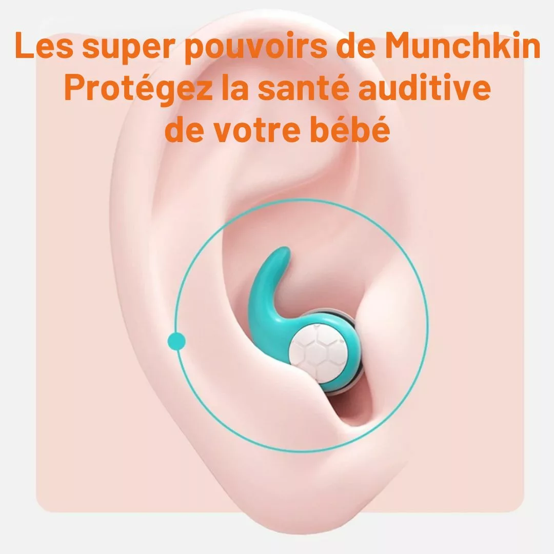Bouchon oreille enfant – Protection efficace eau et bruit – Idéal piscine, sommeil, avion