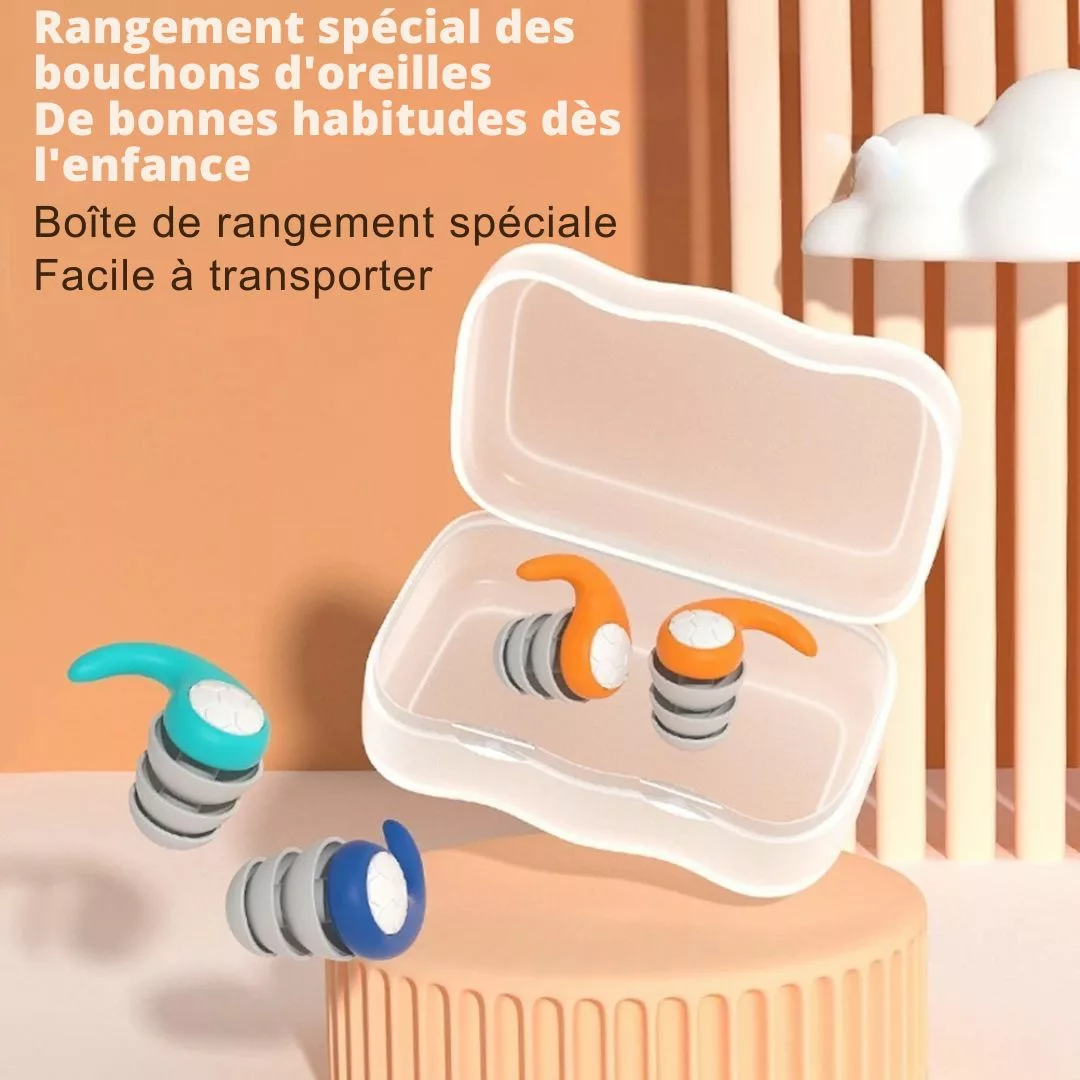 Bouchon oreille enfant – Protection efficace eau et bruit – Idéal piscine, sommeil, avion