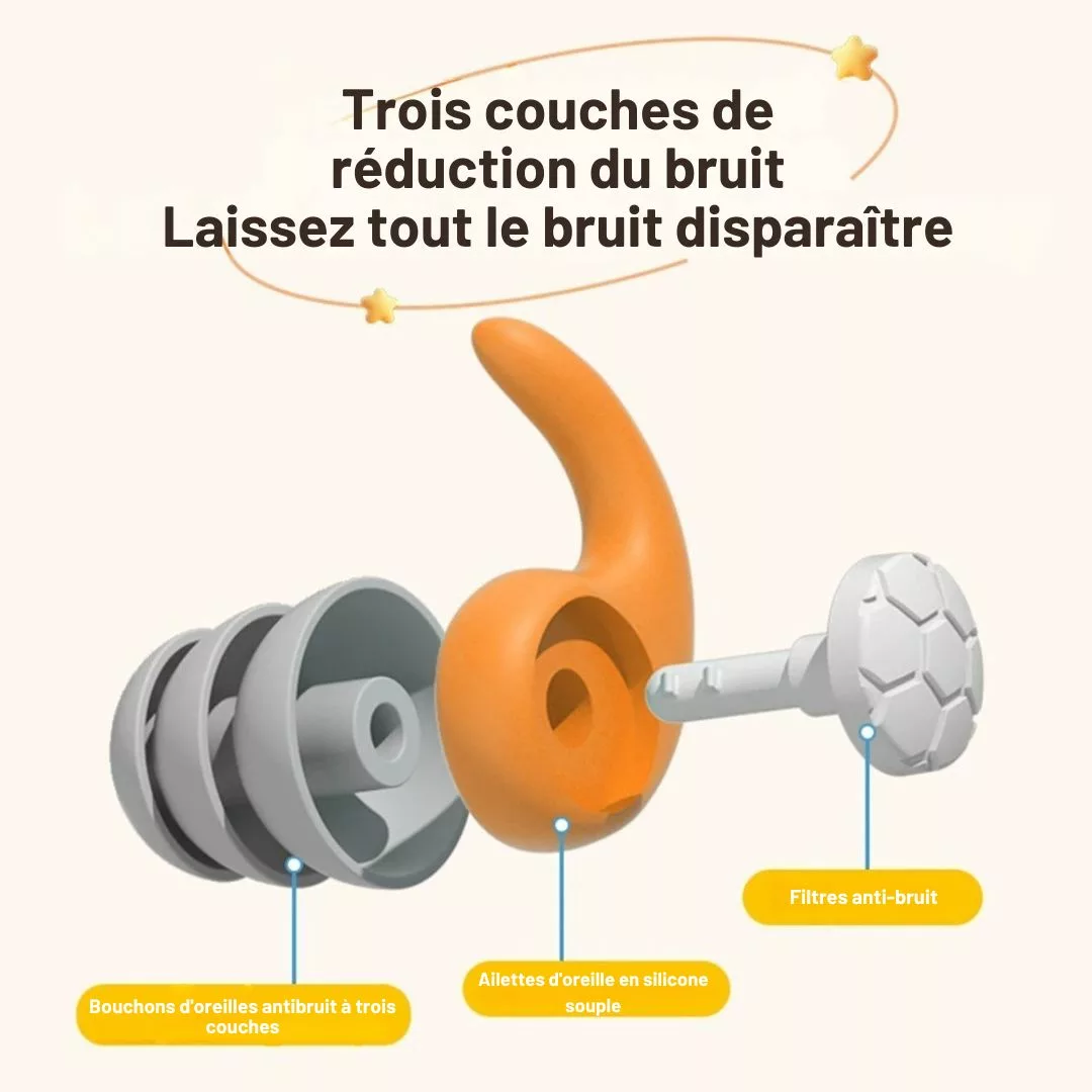 Bouchon oreille enfant – Protection efficace eau et bruit – Idéal piscine, sommeil, avion