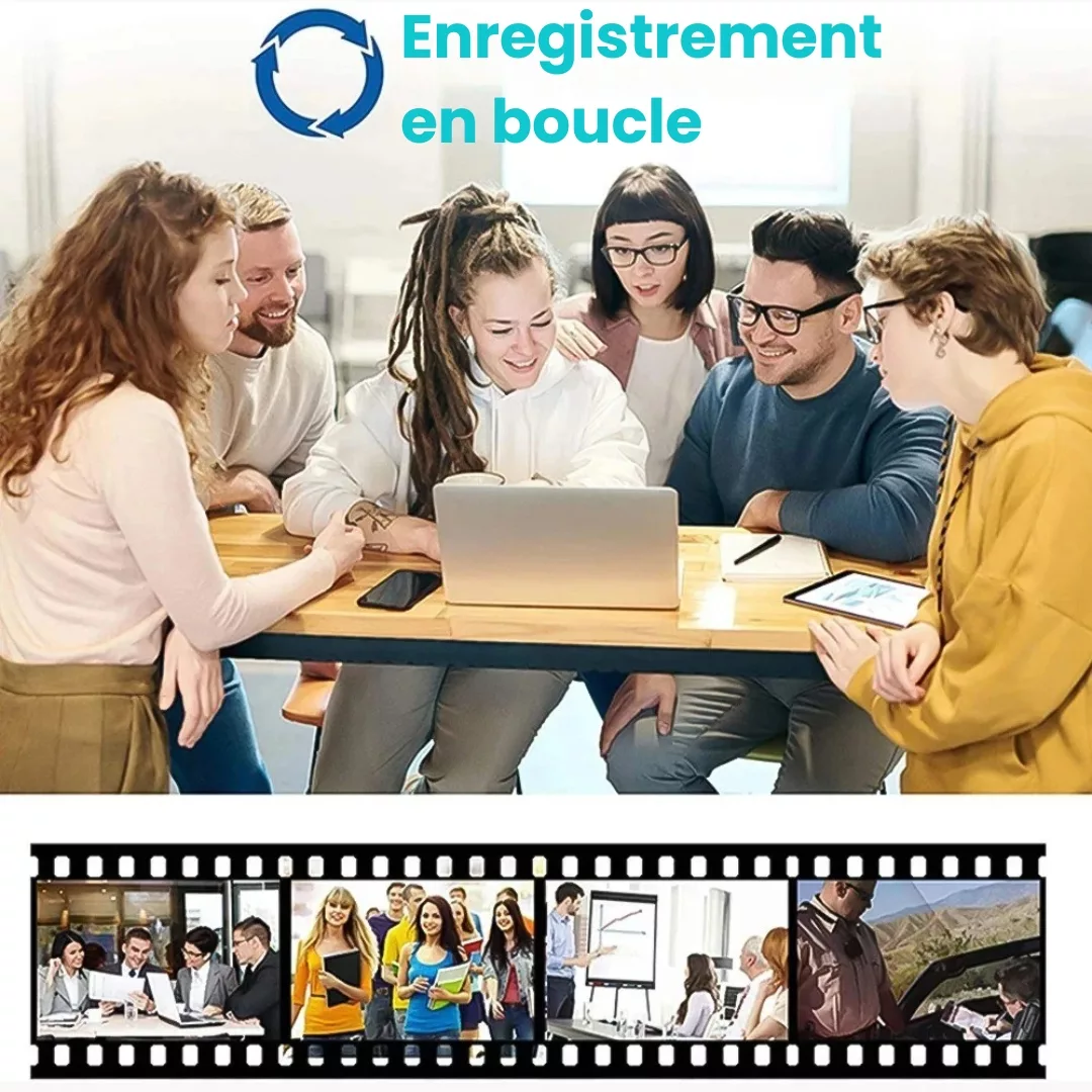 Caméra espion dans bouton de chemise – Surveillance discrète ultra réaliste pour enregistrements secrets professionnels