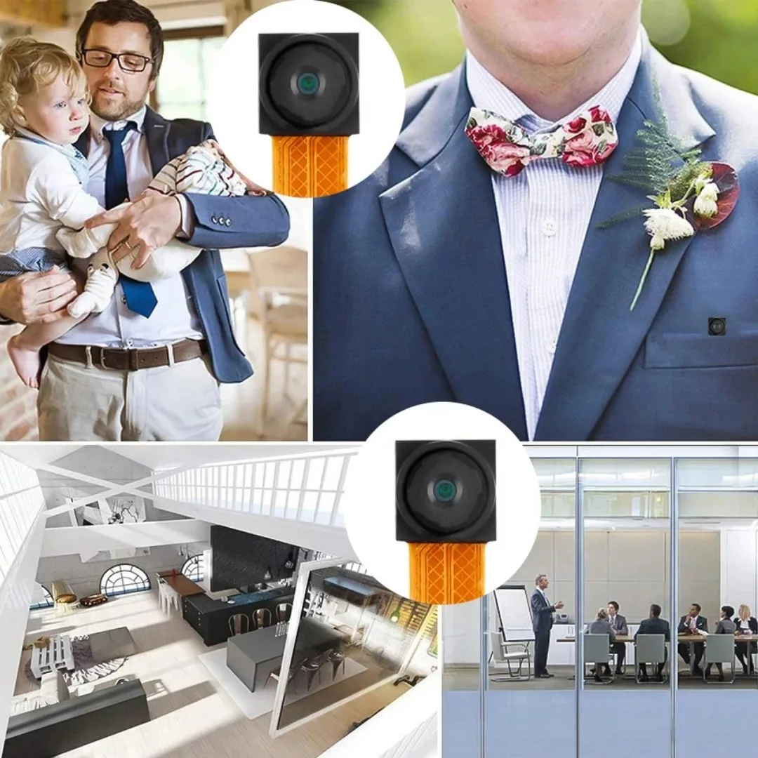 Caméra espion dans bouton de chemise – Surveillance discrète ultra réaliste pour enregistrements secrets professionnels