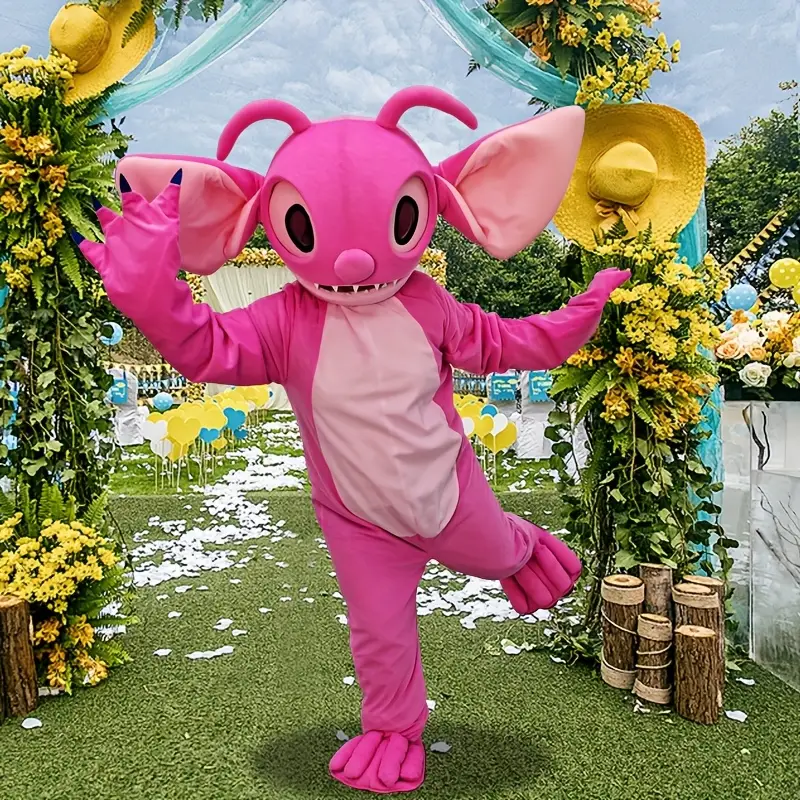 Costume mascotte Stitch Disney à capuche – peluche douce effet cocooning