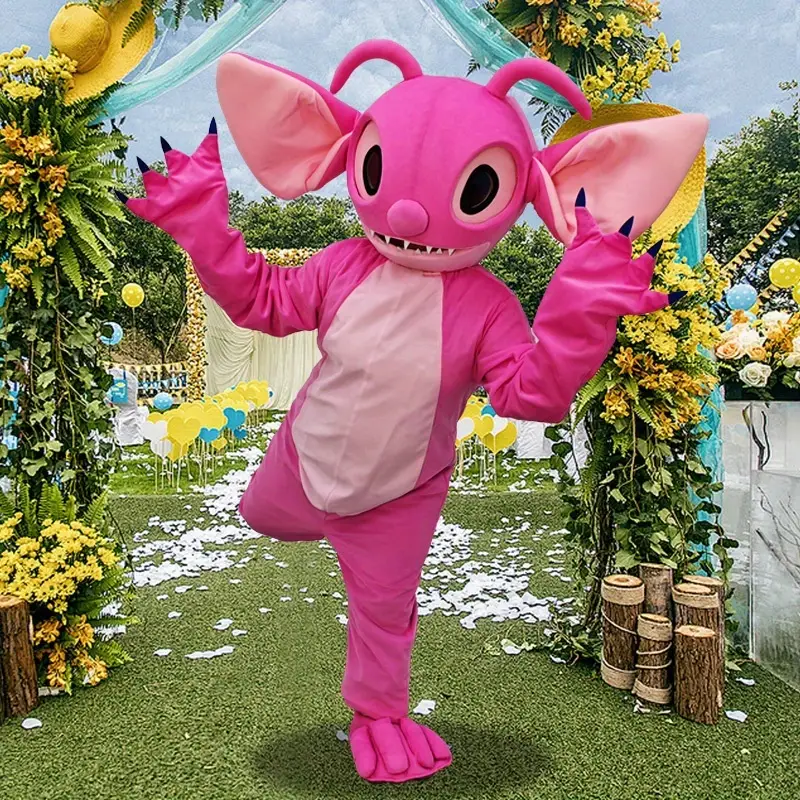 Costume mascotte Stitch Disney à capuche – peluche douce effet cocooning