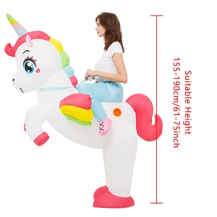 Costume gonflable licorne adulte – déguisement amusant pour fêtes et événements