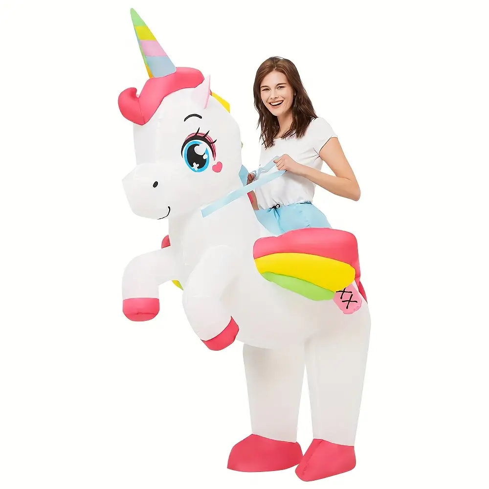 Costume gonflable licorne adulte – déguisement amusant pour fêtes et événements