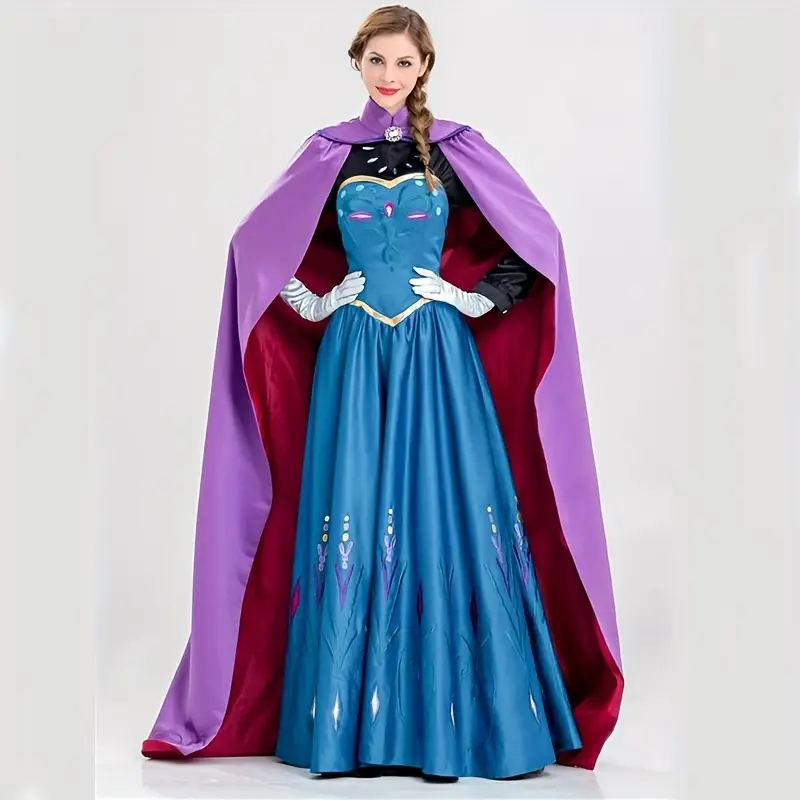 Robe déguisement Reine des Neiges adulte – style Elsa givrée élégante